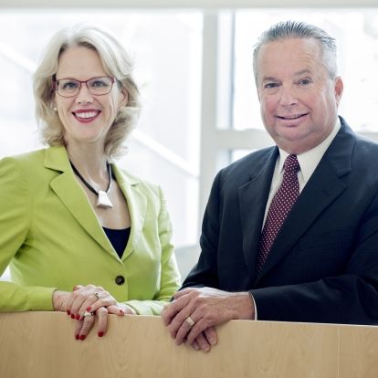 KGH President &amp; CEO, Leslee Thompson and Chair, KGH Board of Directors, Tom Buchanan.
