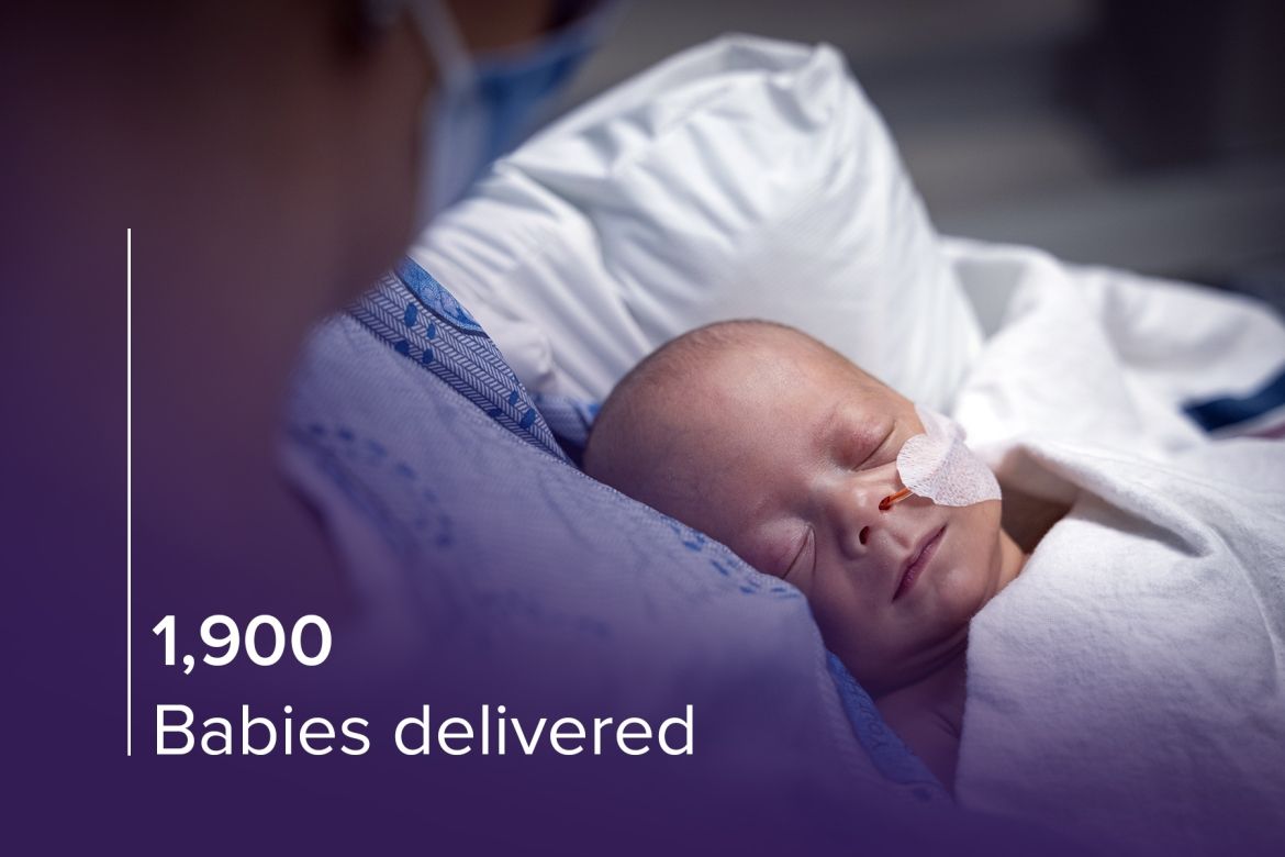 Babies delivered
