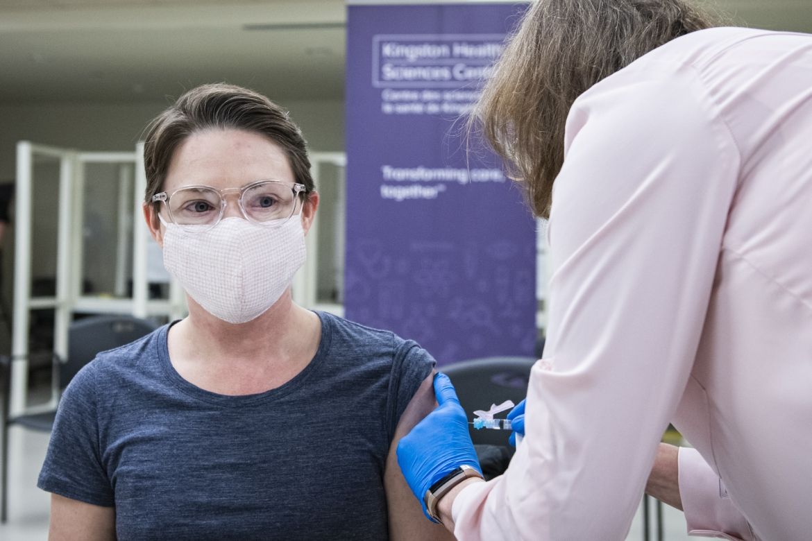 COVID-19 first vaccination