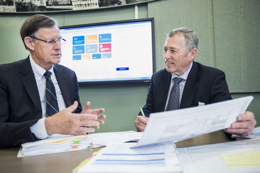 KGH Board Chair Scott Carson and Interim President and CEO Jim Flett