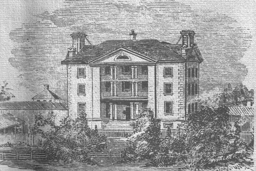 A view of KGH from the 1850's.