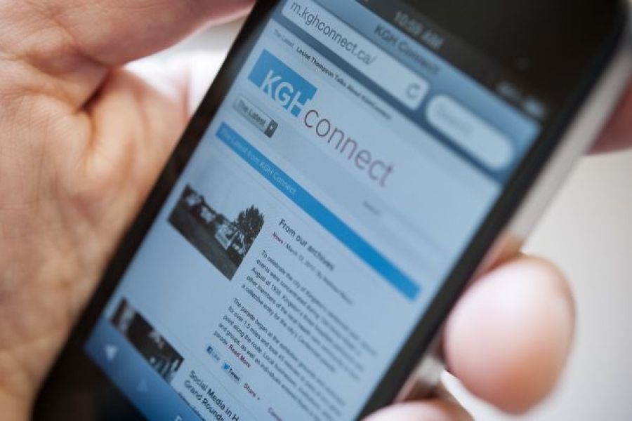 Much like the KGHConnect, KGH's new corporate site will be fully compatible with any mobile device and much easier to navigate, search and share information from.