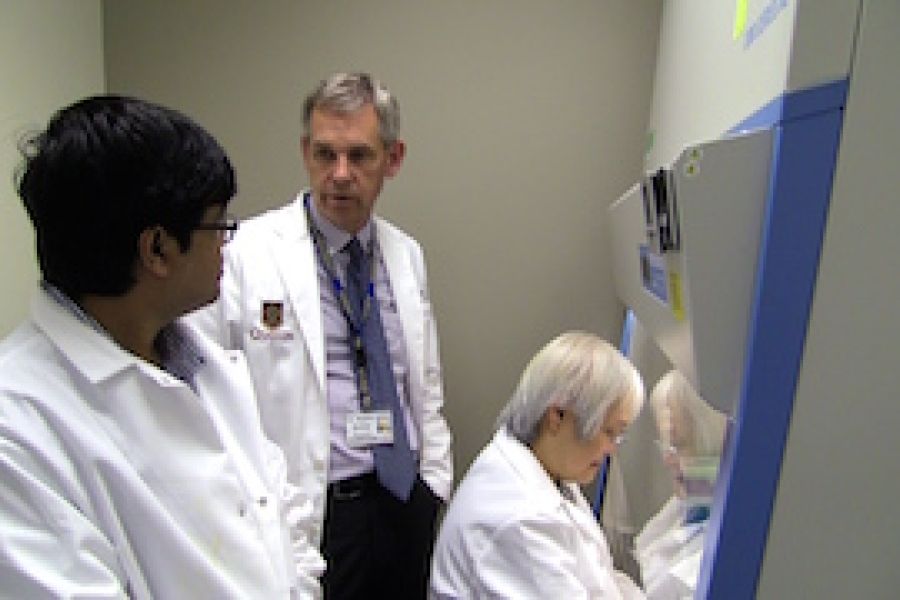 Dr Archer with colleagues