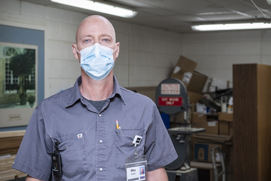KHSC carpenter Mike Berry